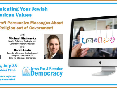 Communicating Your Jewish and American Values