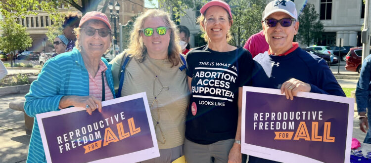 JFASD Michigan Director Nomi Joyrich at Reproductive Rights protest