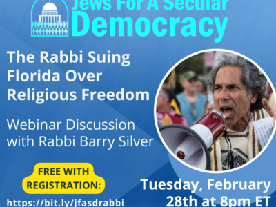 Webinar featuring Rabbi Barry Silver