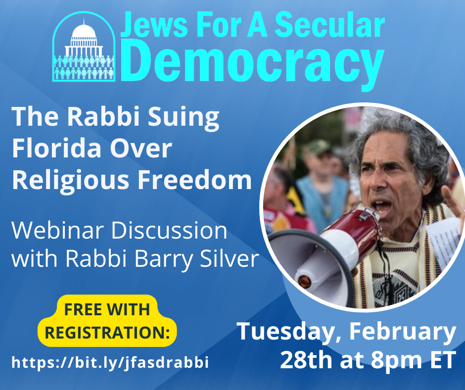 Webinar featuring Rabbi Barry Silver